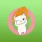 Wiggles the little cat in Corone stickers