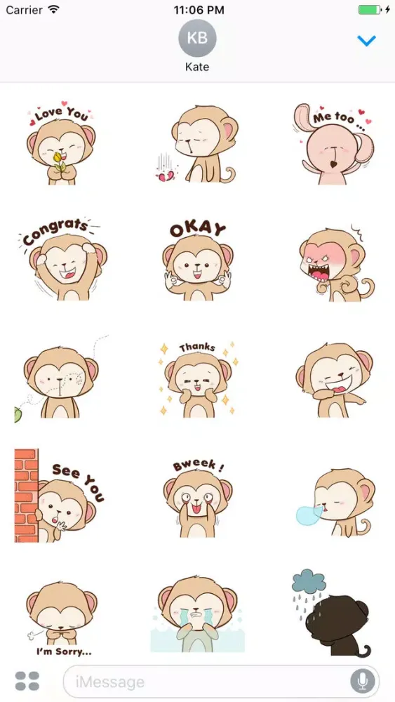 Winky The Naughty Monkey Animated Stickers سکرین شاٹس