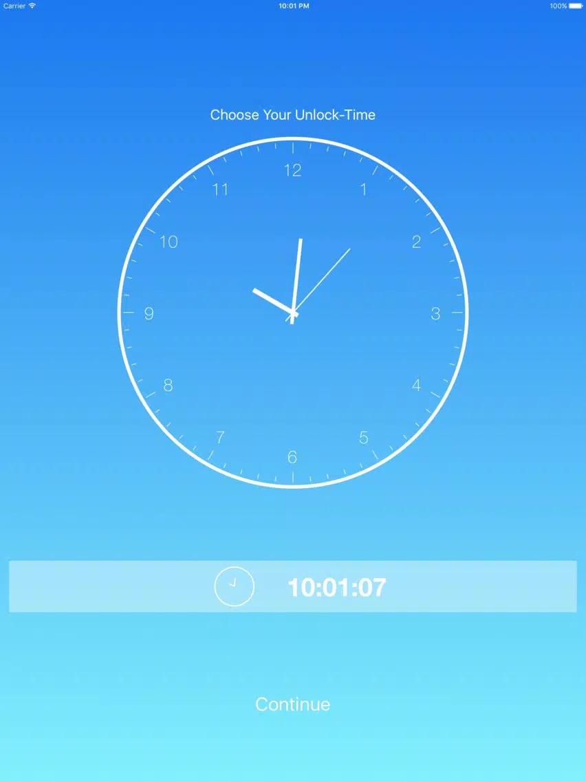 Clear Clock - A Private Album Disguised By Clock iPad  سکرین شاٹس