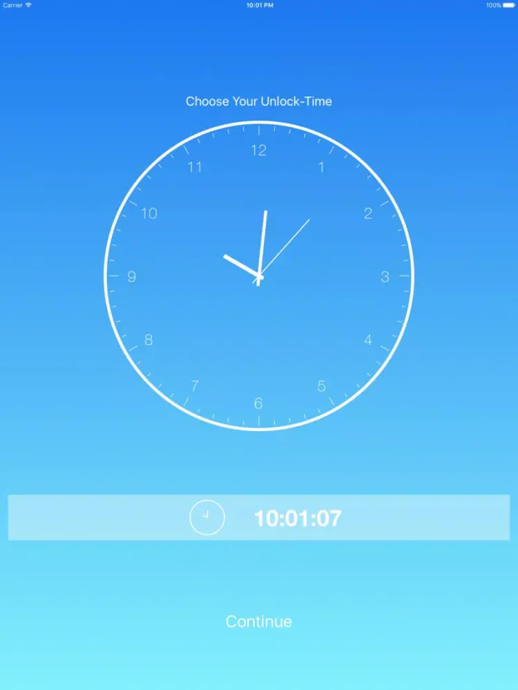 Clear Clock - A Private Album Disguised By Clock iPad  스크린샷