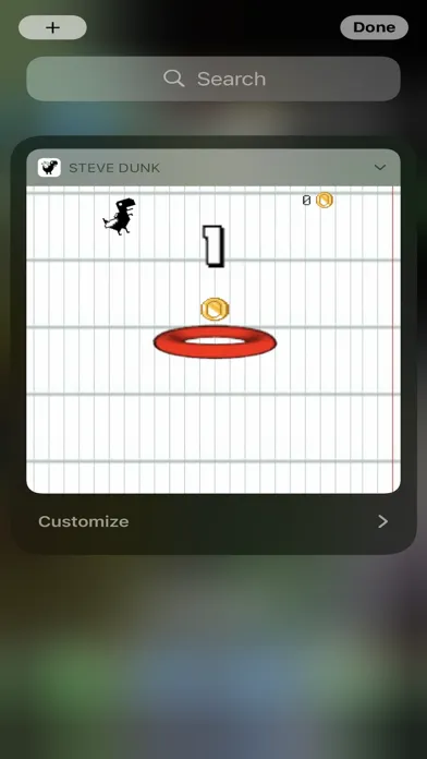 Steve Dunk - Widget Game स्क्रीनशॉट