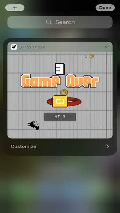 Steve Dunk - Widget Game स्क्रीनशॉट