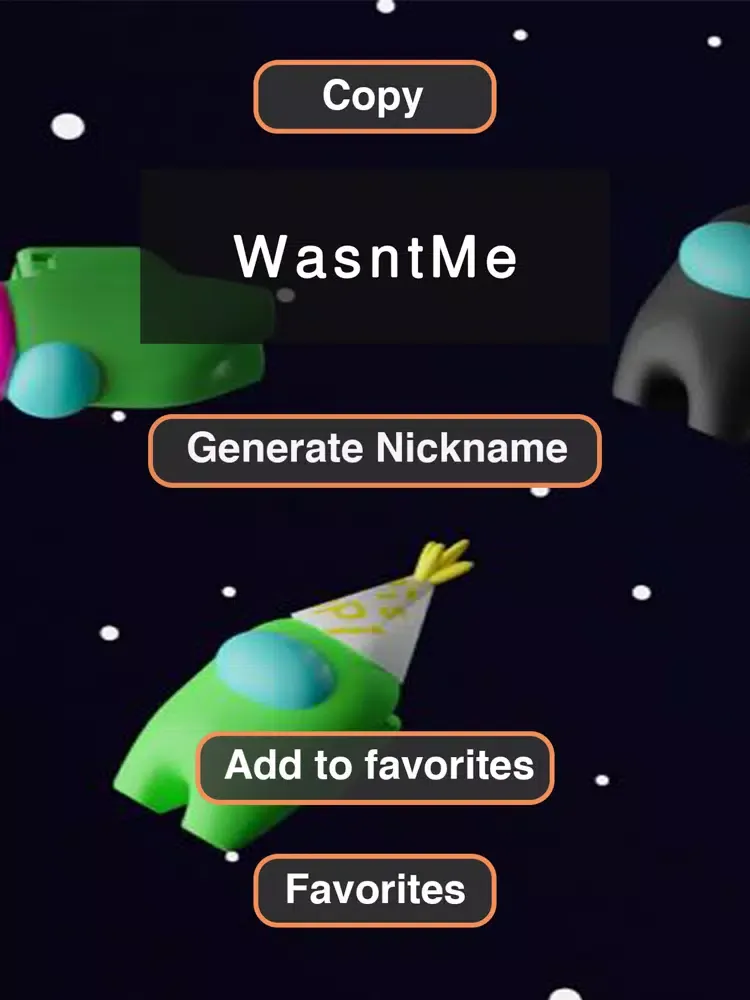 Captures d'écran de Nicknames for Among Us iPad 