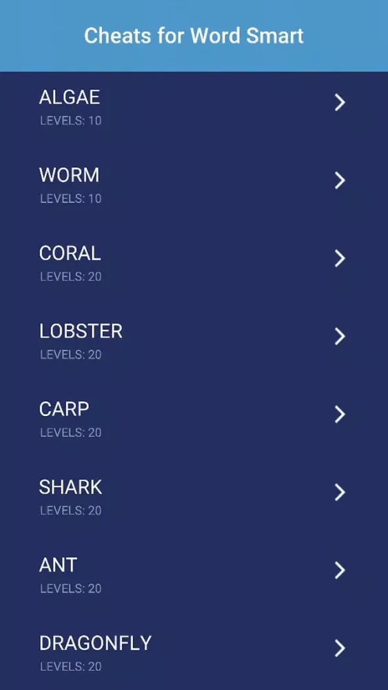 Cheats for Word Smart - All Hints, Answers & Solutions for WordSmart Screenshots