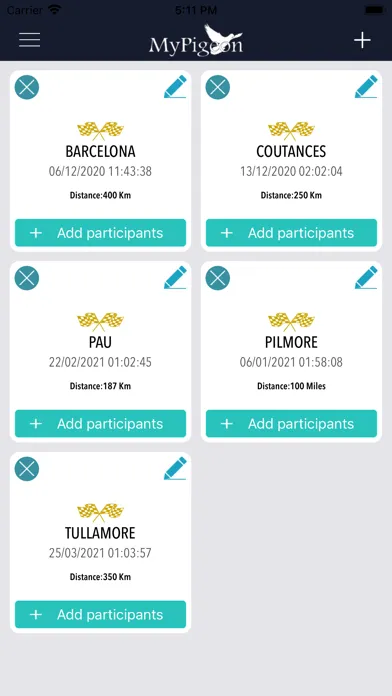 MyPigeon App Ekran Görüntüleri