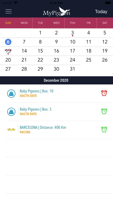 MyPigeon App Ekran Görüntüleri