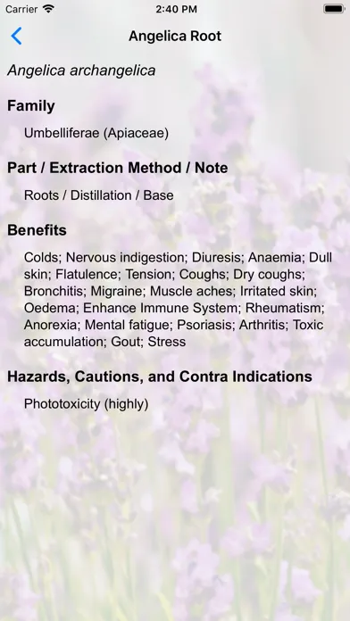 Capturas de pantalla de AromaDesk Oil Blending Tool