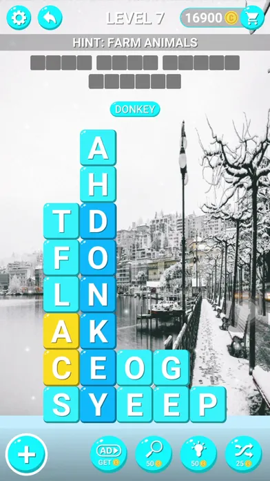 ภาพหน้าจอของ Word Blocks Puzzle: Word Games