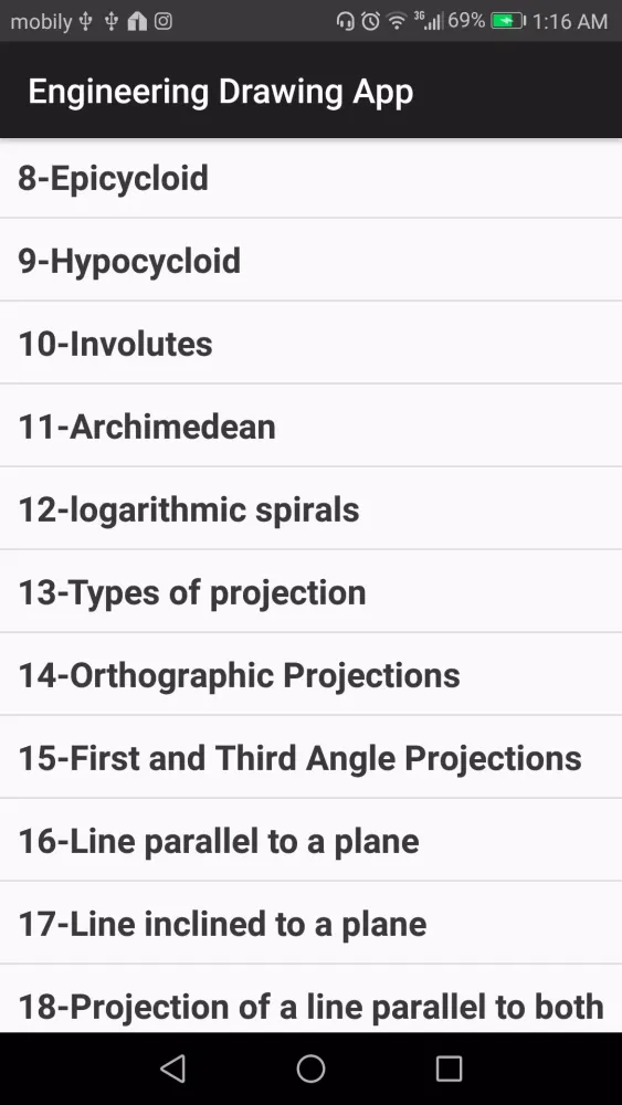 Engineering Drawing App Screenshots