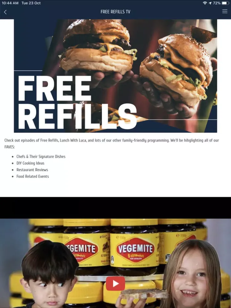 Free Refills iPad  スクリーンショット
