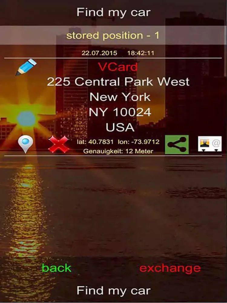 Find my car - save your position iPad  سکرین شاٹس