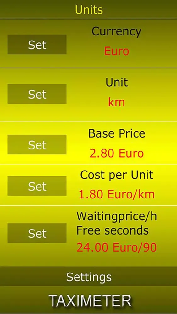 Taximeter Digital Ekran Görüntüleri