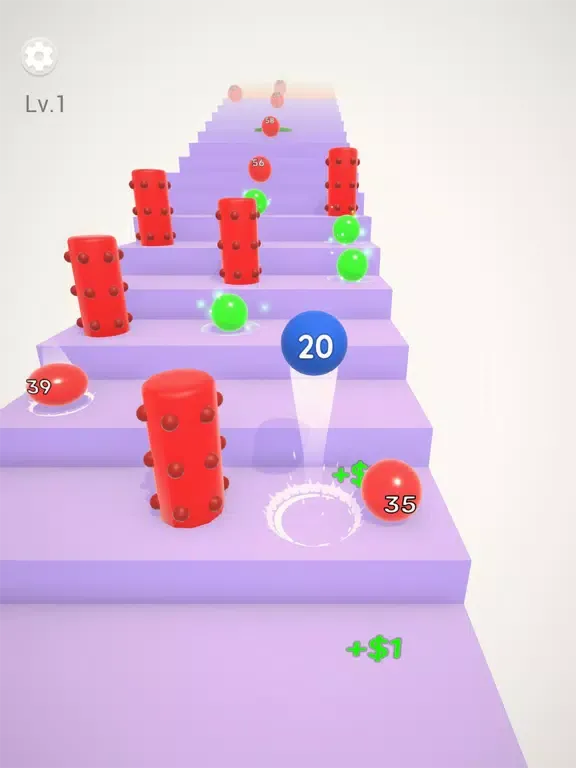 Stair Balls Fever iPad  Screenshots