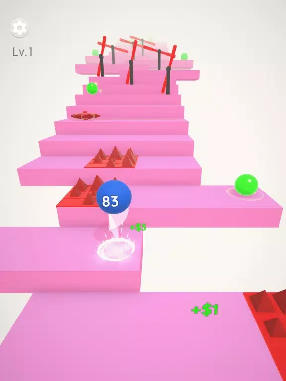 Stair Balls Fever iPad  Screenshots