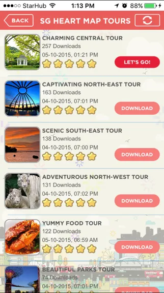 Tangkapan skrin SG HEART MAP TOURS
