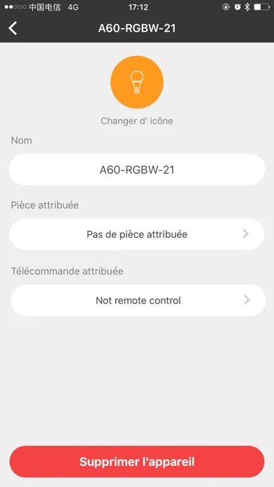 Ảnh chụp màn hình của BLE Smart Home