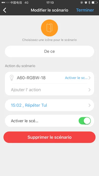 Ảnh chụp màn hình của BLE Smart Home