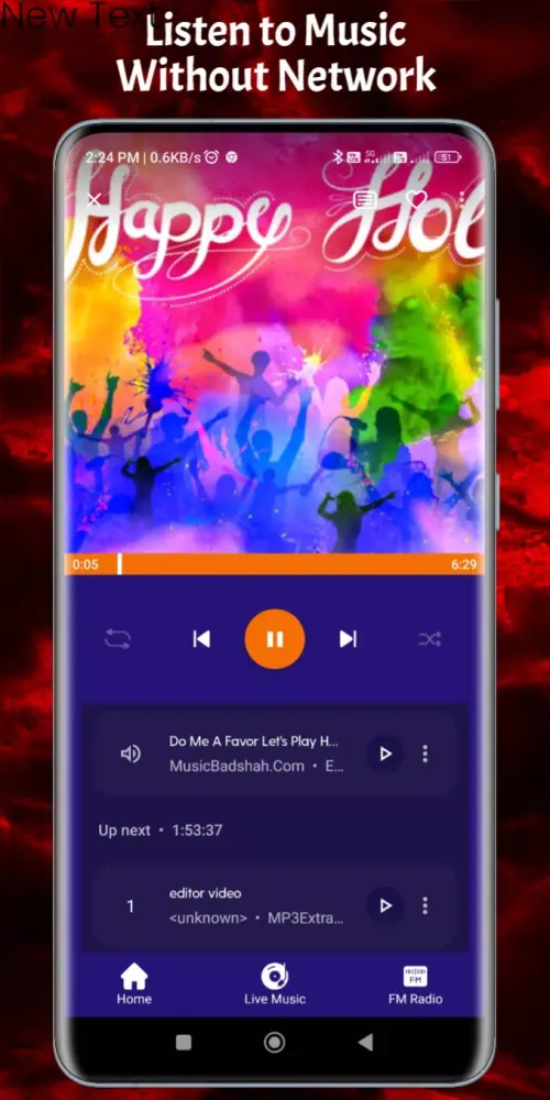 Capturas de tela do Royal Music Player