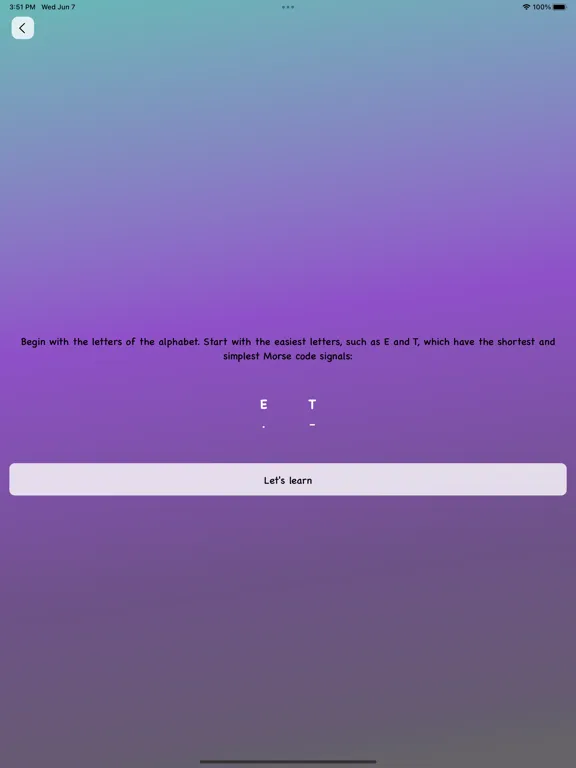 Morse Code Translator, Trainer iPad 应用截图