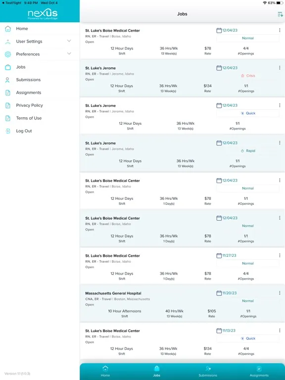 Capturas de pantalla de NexusVMS iPad 
