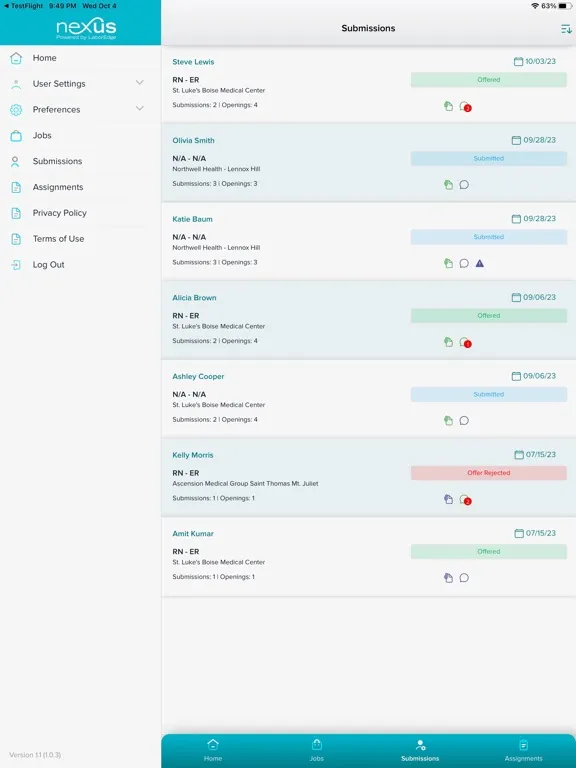 Capturas de pantalla de NexusVMS iPad 