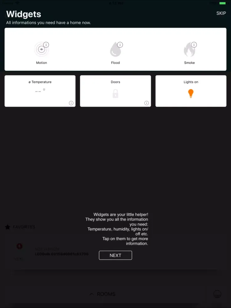 MOOD APP | Smart Living iPad  Screenshots