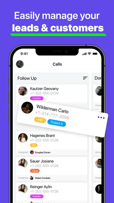 ภาพหน้าจอของ Leader CRM Leads Sales Tracker