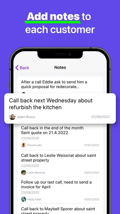 ภาพหน้าจอของ Leader CRM Leads Sales Tracker