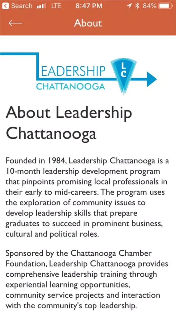 ภาพหน้าจอของ Leadership Chattanooga