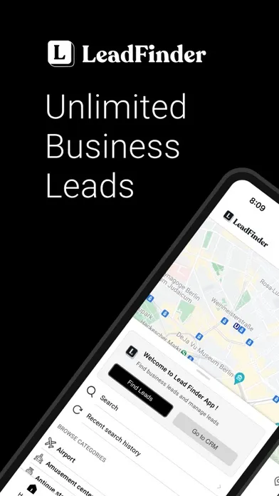 Lead Finder CRM スクリーンショット