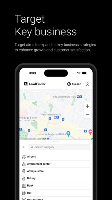 Lead Finder CRM スクリーンショット