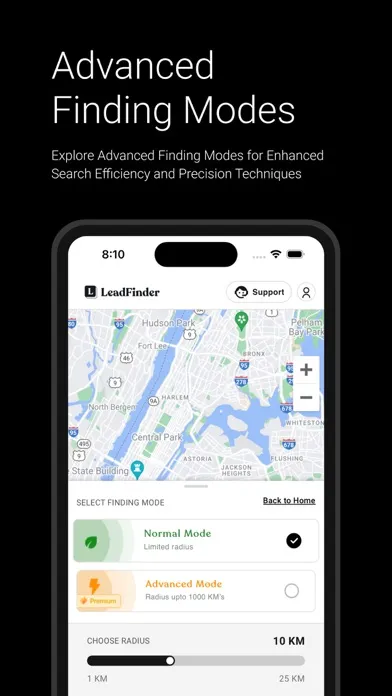 Lead Finder CRM スクリーンショット