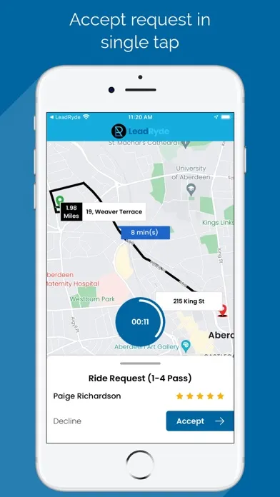 Zrzuty ekranu LeadRyde Driver: Drive to Earn
