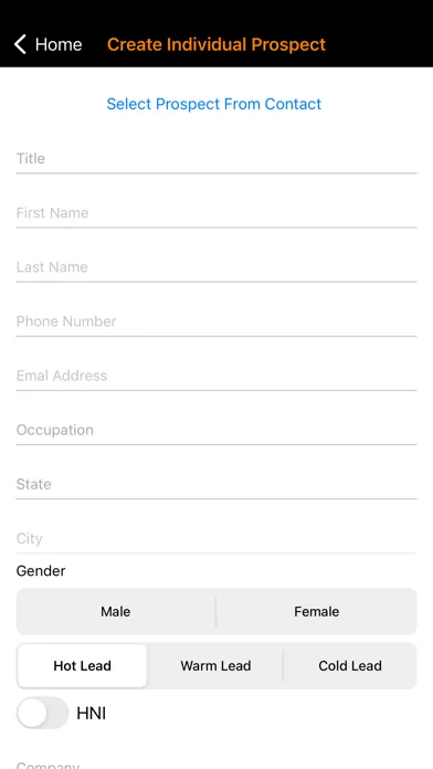 Capturas de tela do Leadway Referral Application