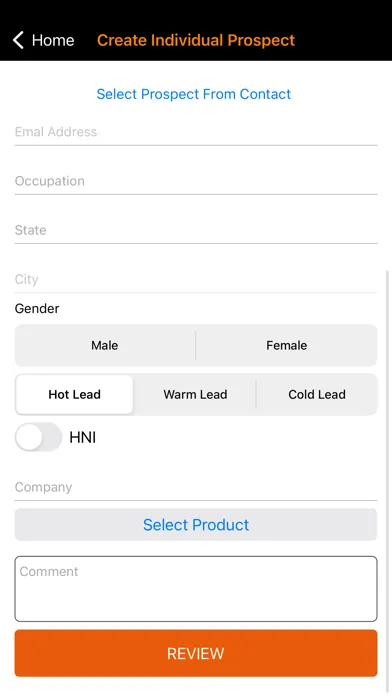 Capturas de tela do Leadway Referral Application