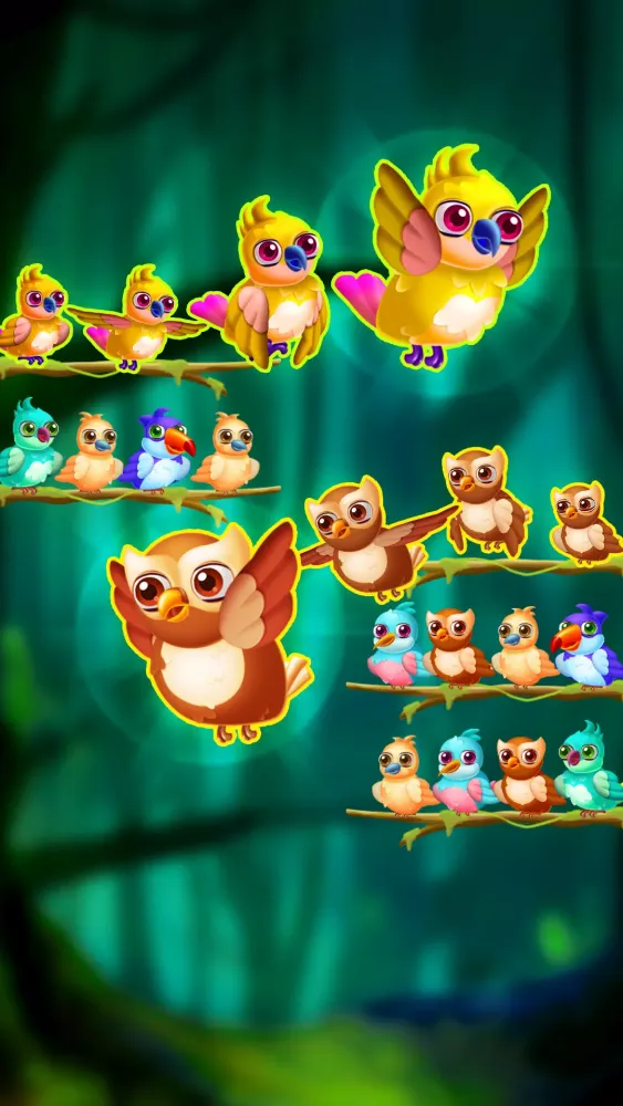 تصاویر Bird Sort: Color Sorting Game