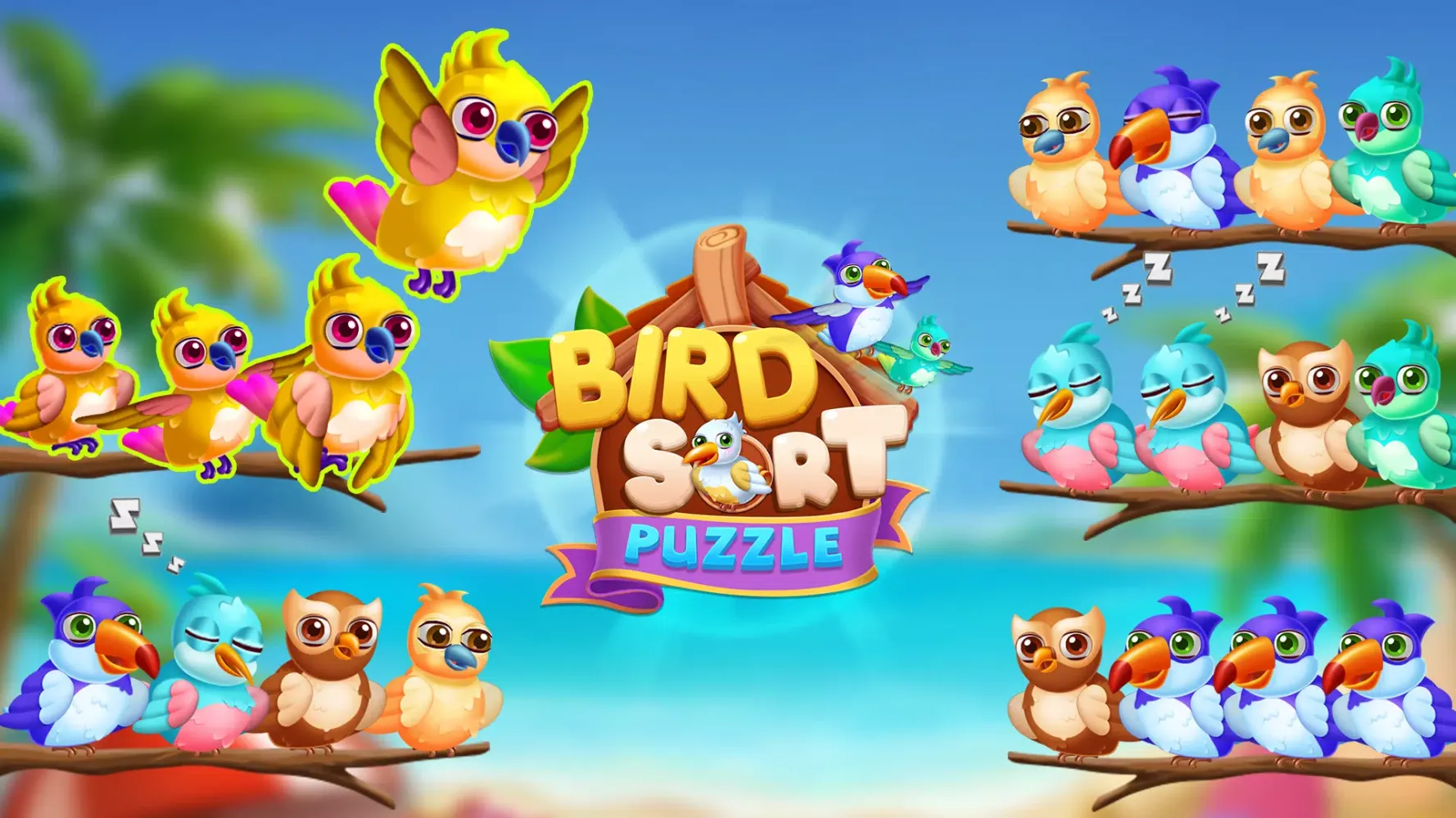 تصاویر Bird Sort: Color Sorting Game