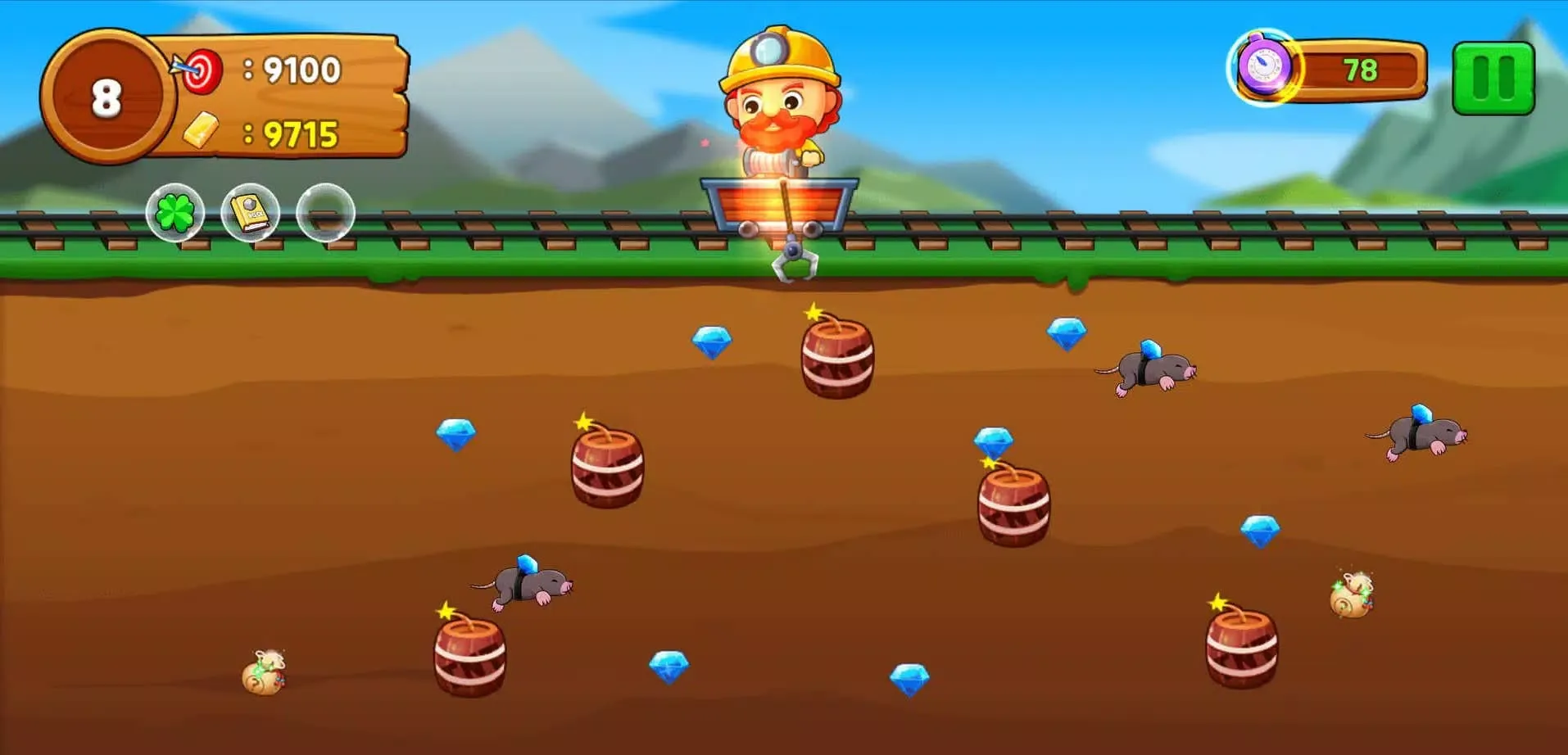 Tangkapan layar Gold Miner: Digger Man