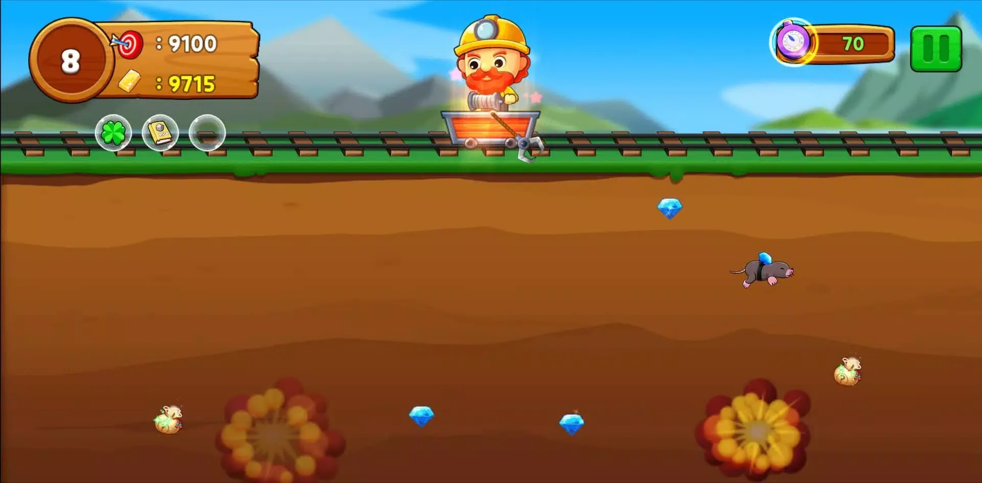 Tangkapan layar Gold Miner: Digger Man