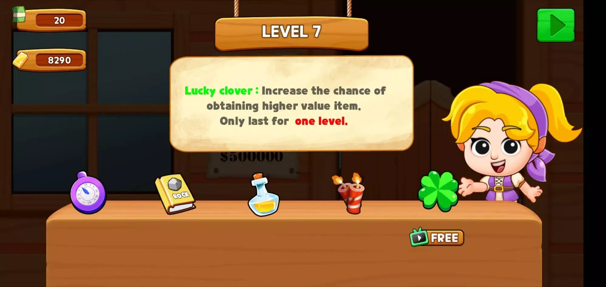 Tangkapan layar Gold Miner: Digger Man
