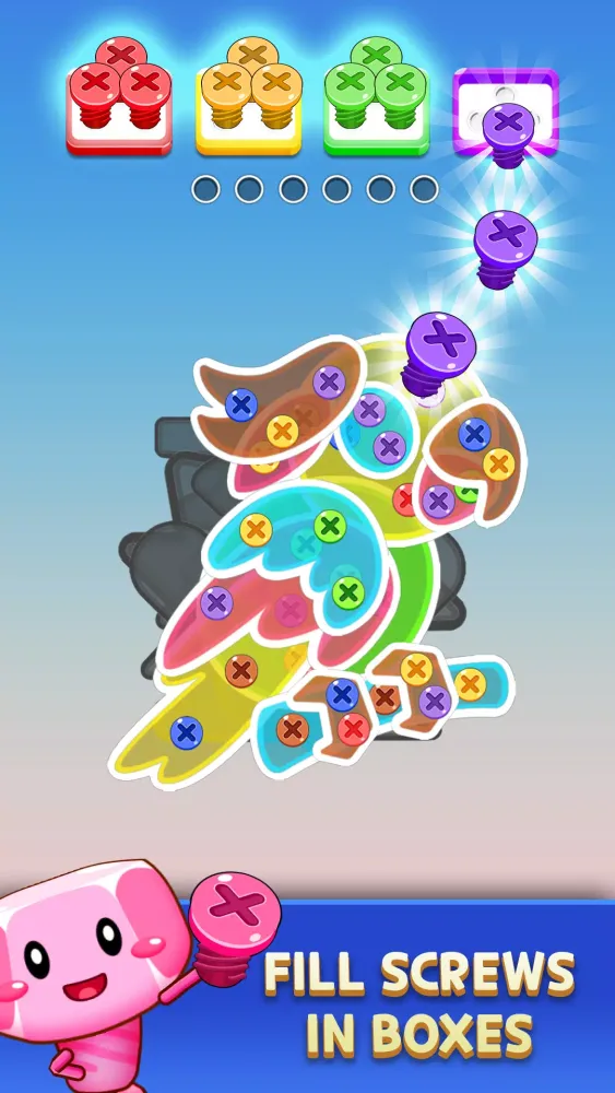 Screenshot di Bolt Screw Pin Jam Puzzle