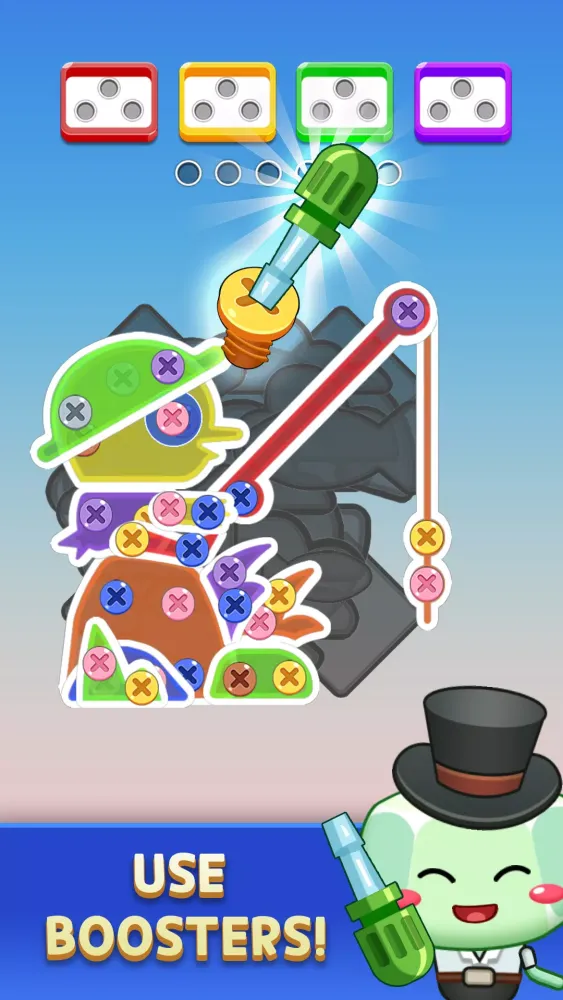 Screenshot di Bolt Screw Pin Jam Puzzle