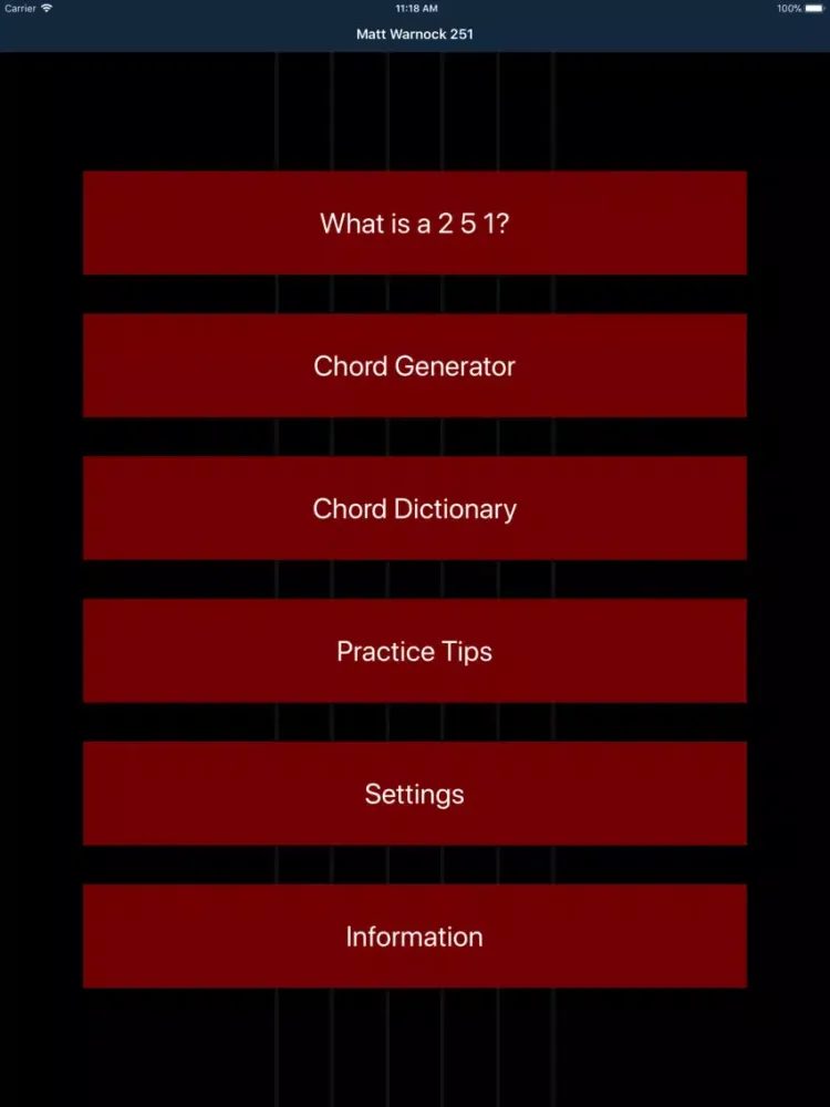 Screenshot di Matt Warnock Guitar 251 Chords iPad 