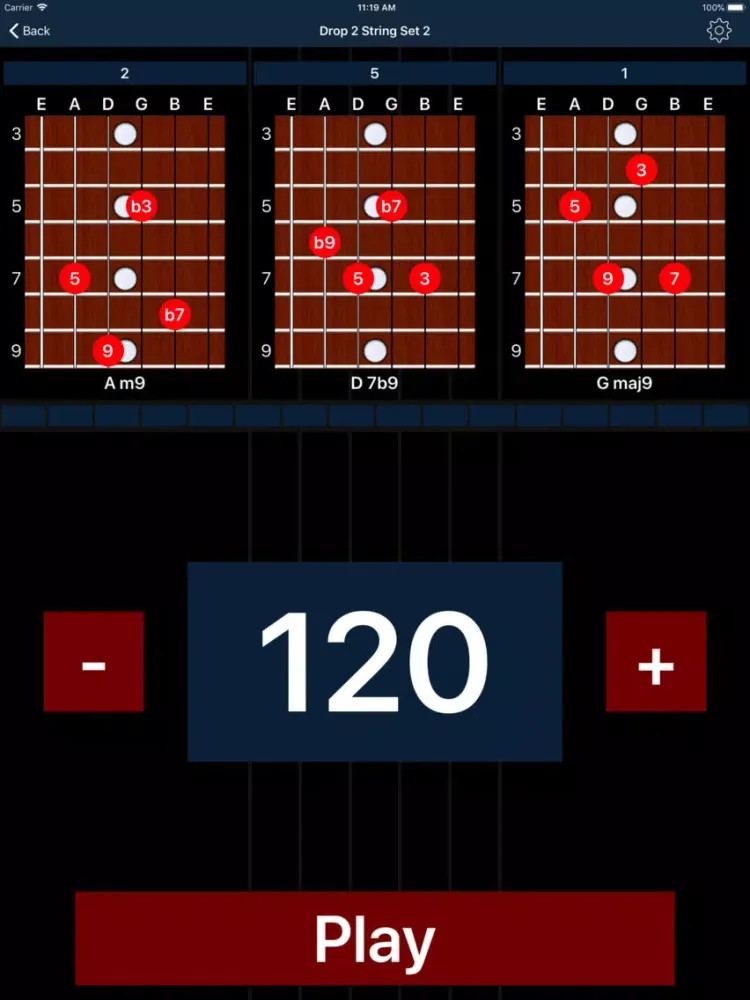 Screenshot di Matt Warnock Guitar 251 Chords iPad 
