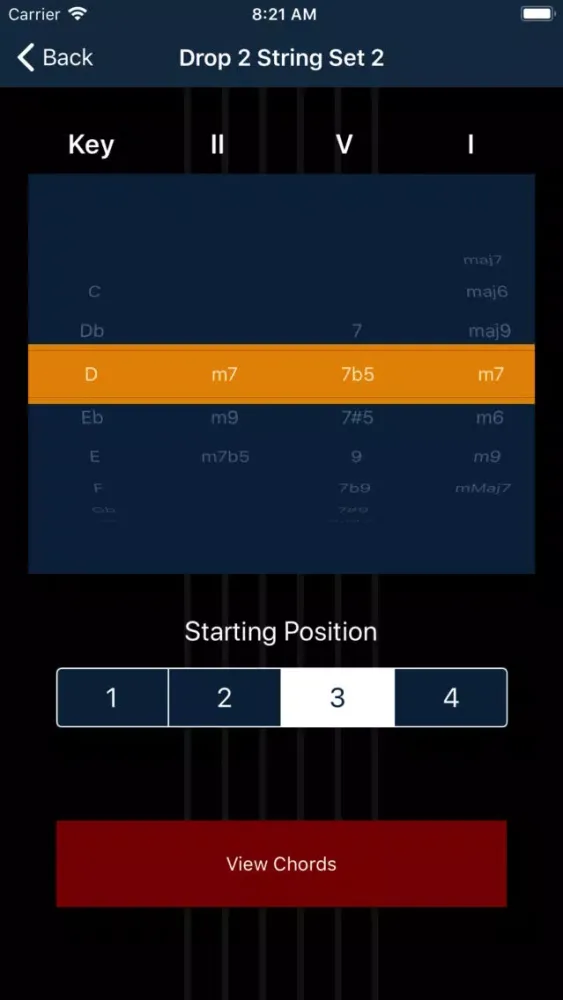 Screenshot di Matt Warnock Guitar 251 Chords