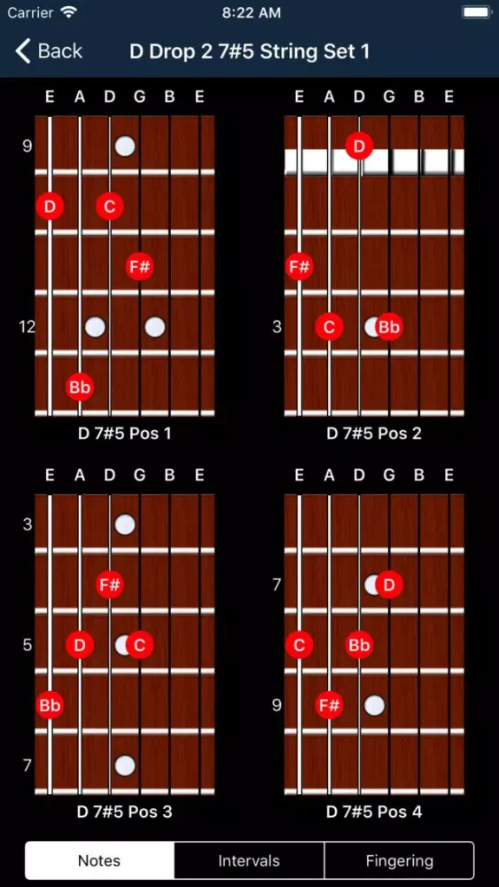 Screenshot di Matt Warnock Guitar 251 Chords