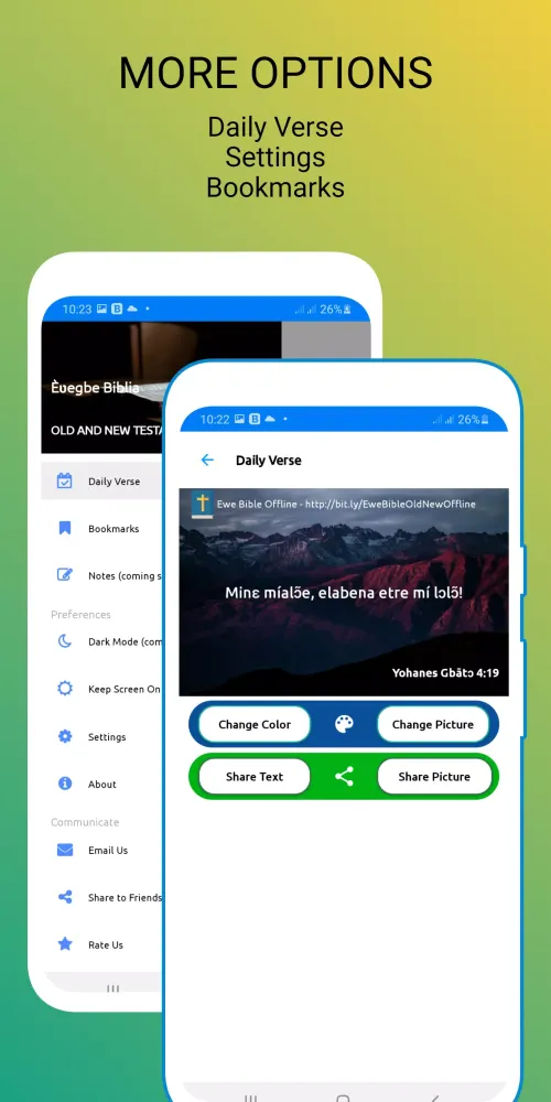 Ewe and English Bible offline应用截图