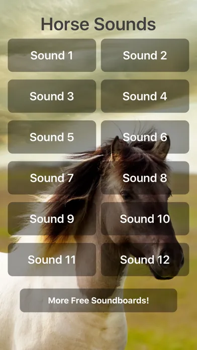 Capturas de tela do Horse Soundboard