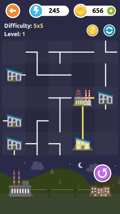 Ảnh chụp màn hình của Power Lines - Logic Puzzles