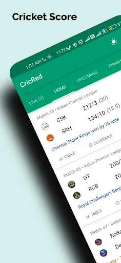 CricRed - Live Cricket Score應用截圖